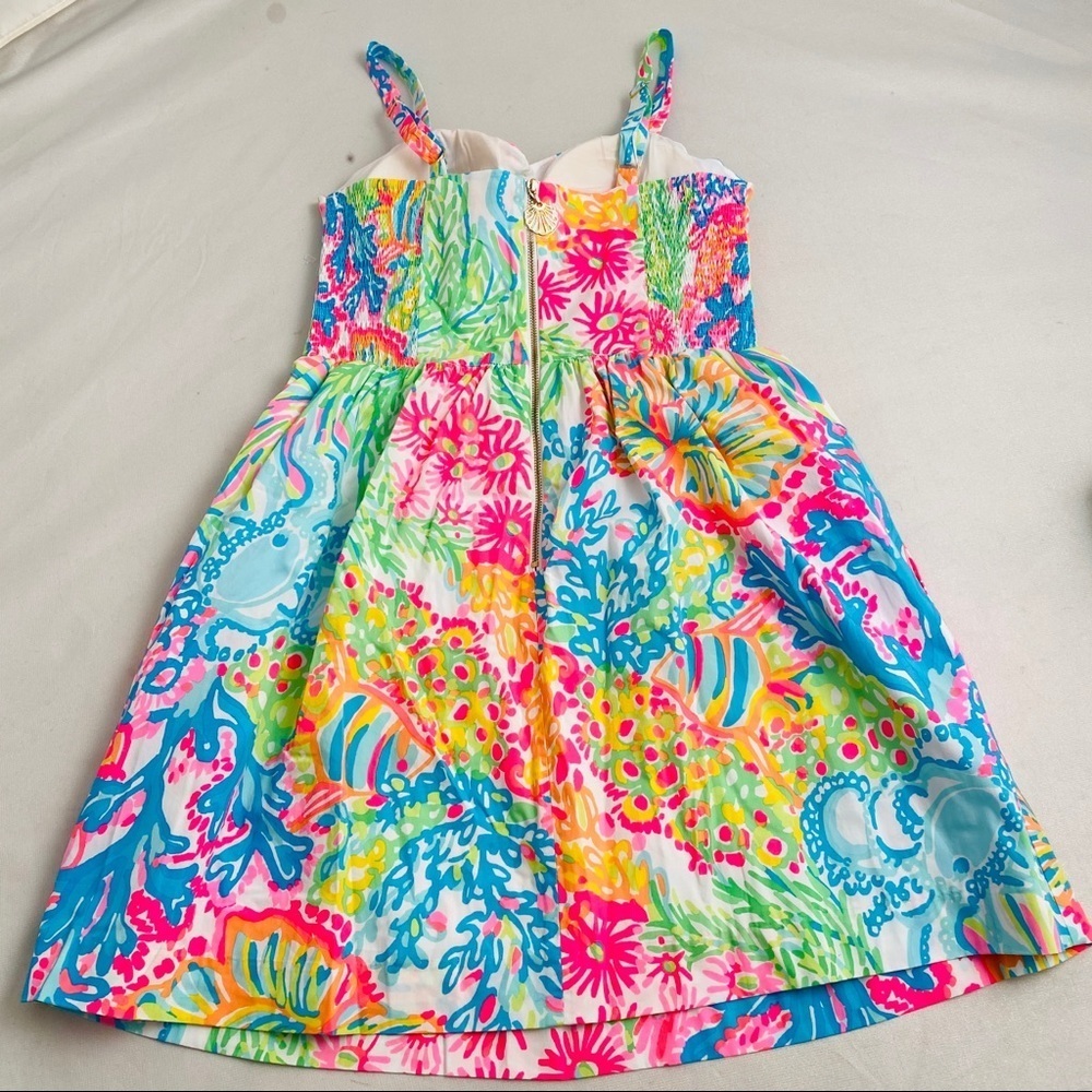 Lilly Pulitzer Ardleigh bright multicolor print Lovers Coral - Picture 11 of 15